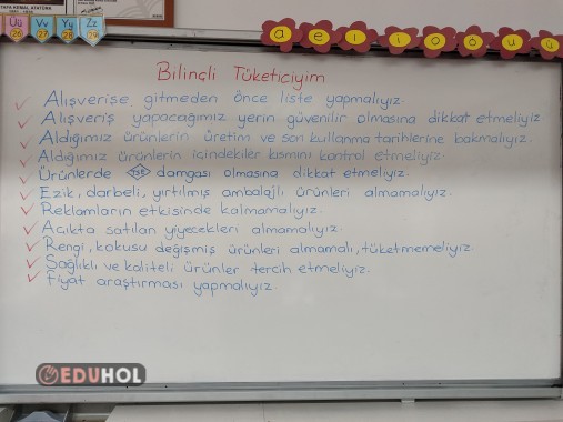 Bilinçli Tüketiciyim ders notu