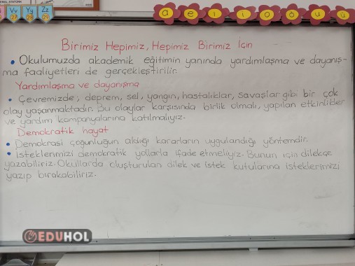 Birimiz hepimiz hepimiz birimiz için ders notu