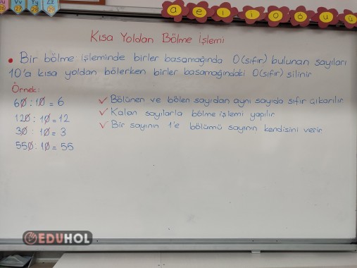 Kısa yoldan bölme işlemi ders notu