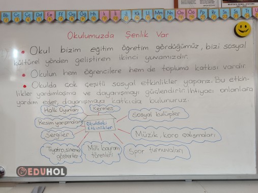 Okulumuzda şenlik var ders notu