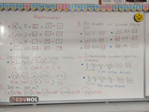 Romen rakamları alıştırmalar