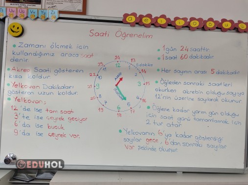 Saati Öğrenelim ders notu