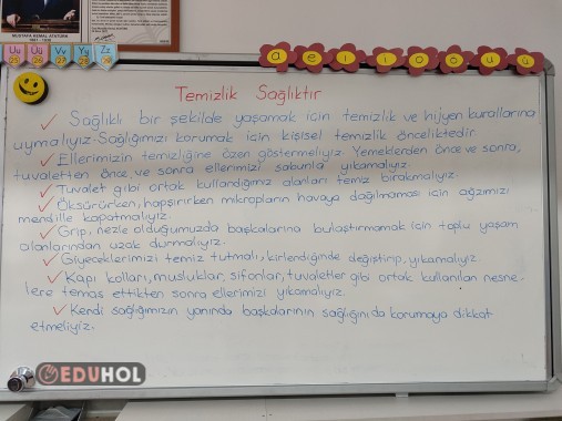 Temizlik sağlıktır ders notu