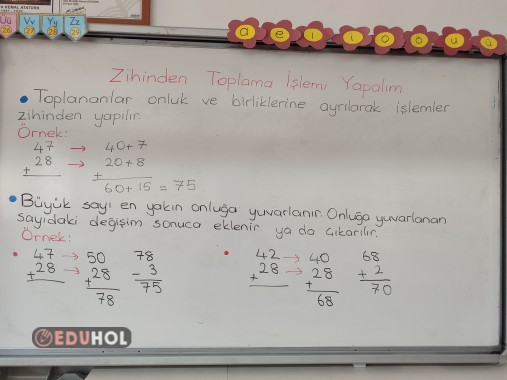 Zihinden toplama işlemi yapalım ders notu