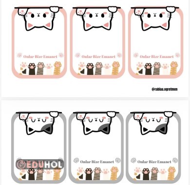 4 Ekim Hayvanları Koruma Günü- Kedi Maması Etiketi