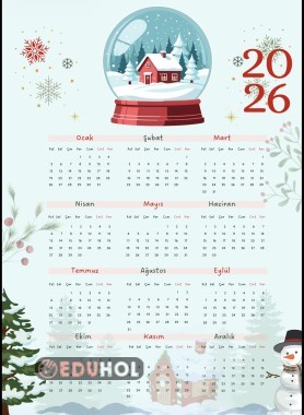 Kar Küreli 2026 Yıllık Takvimi