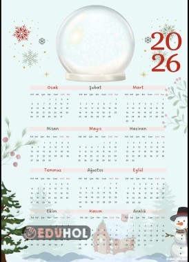 Kar Küreli 2026 Yıllık Takvimi