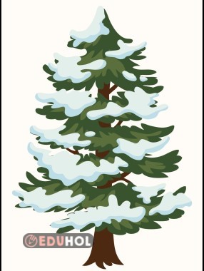 Karne Panosu Karlı Ağaç Figürü