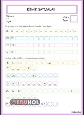 Ritmik Saymalar -1. Sınıf