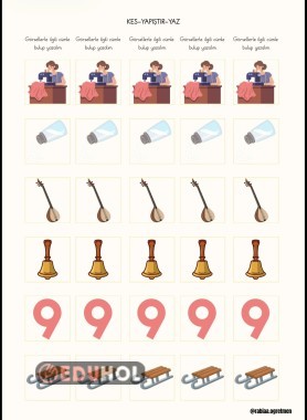 Z SESİ KES-YAPIŞTIR-CÜMLE YAZ ÇALIŞMASI