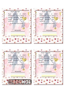 Anne kelimesi yazma çalışması ❤️