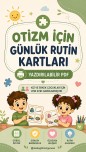 Otizm günlük yaşam kartları- kız çocuk