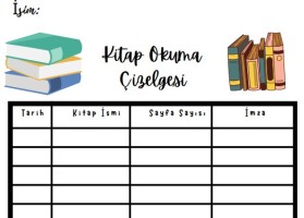 Kitap Okuma Çizelgesi