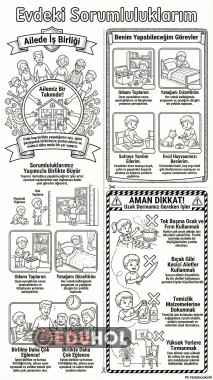Evdeki Sorumluluklarım Defter Notu