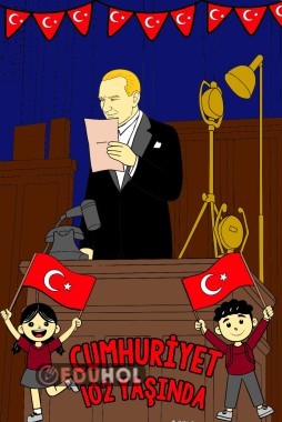 CUMHURİYET BAYRAMI BOYAMA SAYFASI