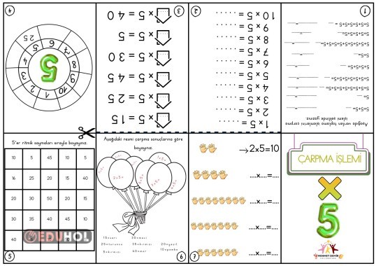 BEŞER ÇARPMA MİNİ ETKİNLİK KİTABI