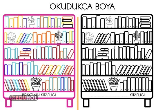 OKUDUKÇA BOYA (KİTAP TAKİP PANOSU)