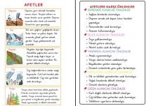 AFETLER VE AFETLERE KARŞI ÖNLEMLER DEFTER NOTU DEFTERE YAPIŞTIRMA