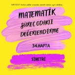 MATEMATİK 34.HAFTA SÜREÇ ODAKLI DEĞERLENDİRME SİMETRİ