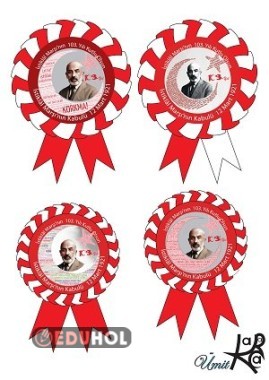 İstiklal Marşı 103.yıl yaka kartı