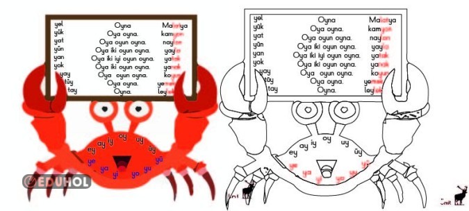 y sesi yengeç hızlı oku boya