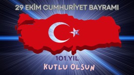 29 Ekim Cumhuriyet Bayramı  Akıllı Tahta Duvar Resmi