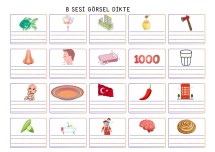 B sesi görsel dikte