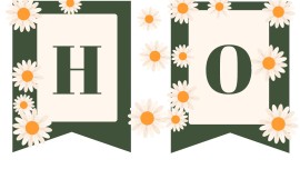 Sergimize Hoşgeldiniz papatyalı