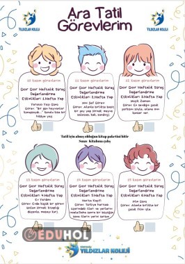 ARA TATİL İÇİN ÖRNEK GÖREVLENDİRME