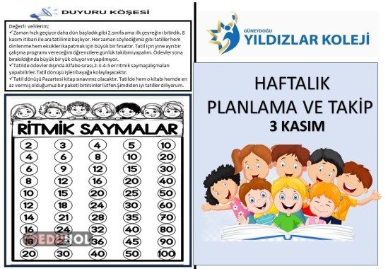 Haftalık Ödev veTakip