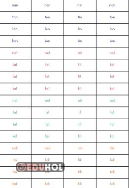 3 ses heceler ( ANETİLOK)