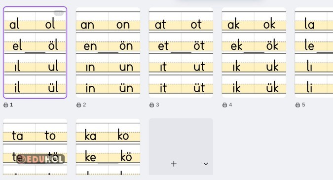 ünlü harfler anetilok ilk heceler