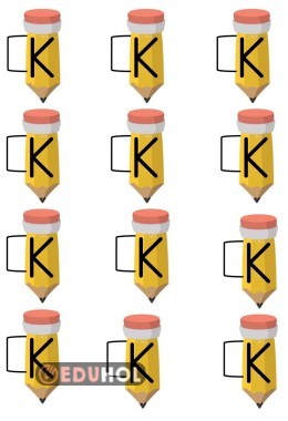 1. Sınıf K sesi kes yapıştır