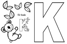 1. Sınıf K sesi pano resim çalışması