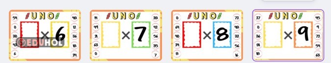 Uno Kartları İle Çarpma pekiştirme