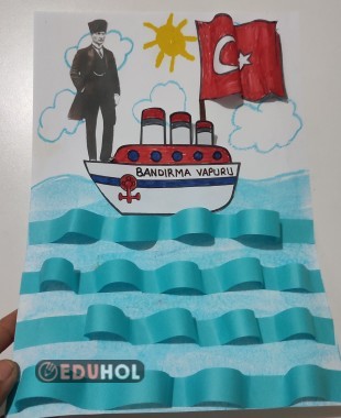 19 MAYIS dalgalı denizde Bandırma Vapuru