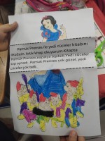 p sesi pamuk prenses boyama ve okuma metni