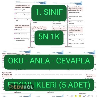 5N 1K Etkinlikleri TEK PDF (5 Sayfa)