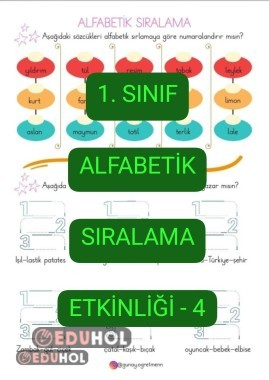 Alfabetik Sıralama Etkinliği-4