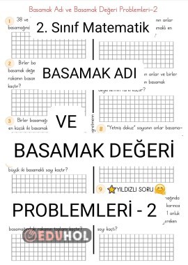 Basamak-Basamak Değeri Problemleri-2