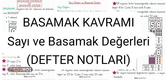Basamak Konusu(DEFTER NOTLARI)
