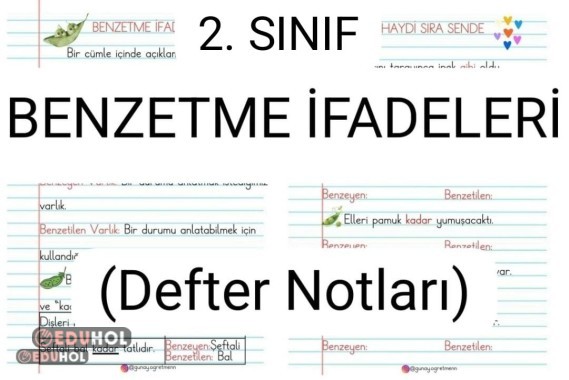 Benzetme İfadeleri DEFTER NOTLARI