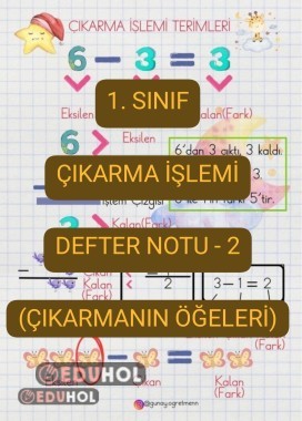 Çıkarma İşlemi DEFTER NOTU-2(Öğeleri)