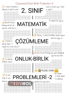 Çözümleme(Onluk-Birlik)Problemleri-2