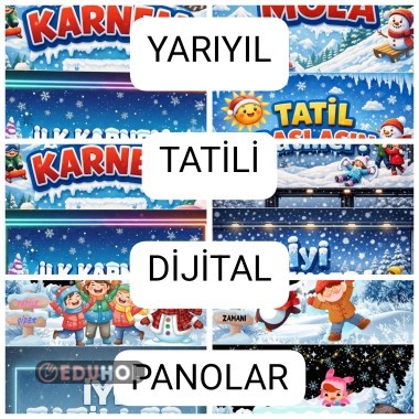 Dijital Panolar(Yarıyıl Tatili)