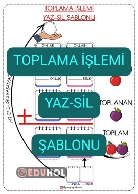 Eldeli Toplama YAZ-SİL Şablonu