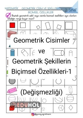Geometrik Cisim Ve Şekillerin DEĞİŞMEZLİĞİ Etkinliği-2