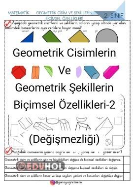Geometrik Cisim Ve Şekillerin DEĞİŞMEZLİĞİ Etkinliği-2