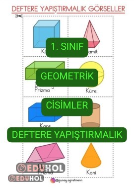 Geometrik Cisimler DEFTERE YAPIŞTIRMALIK