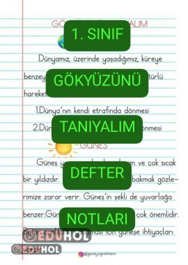 Gökyüzünü Tanıyalım DEFTER NOTLARI